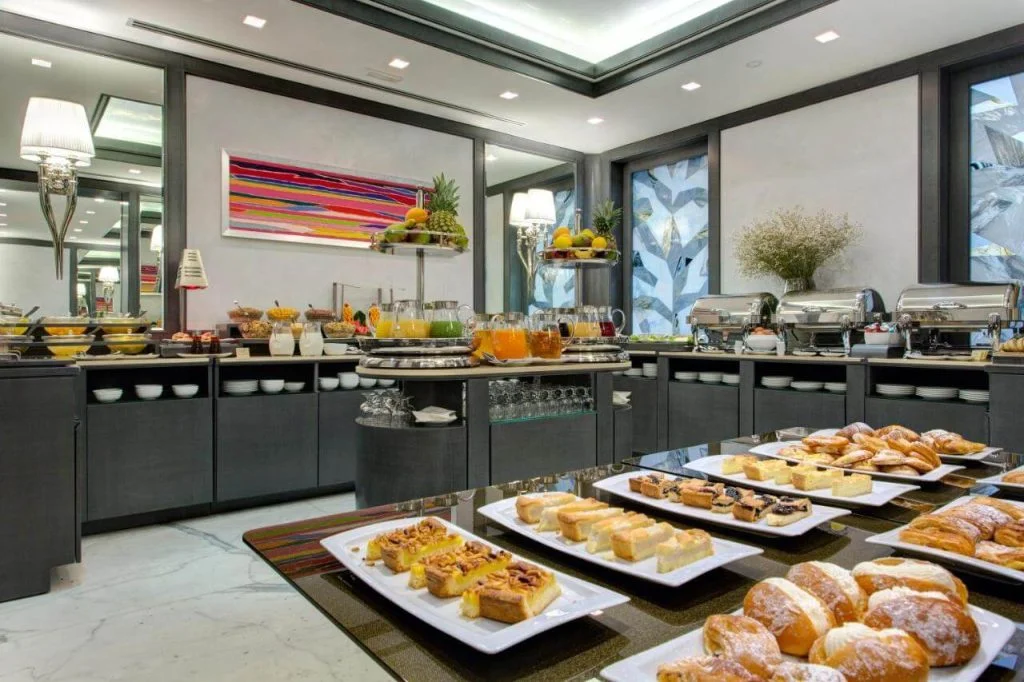 breakfast at Artemide is very diversified and consistent